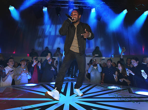 Kendrick Lamar at the Old Granada Studios, Manchester